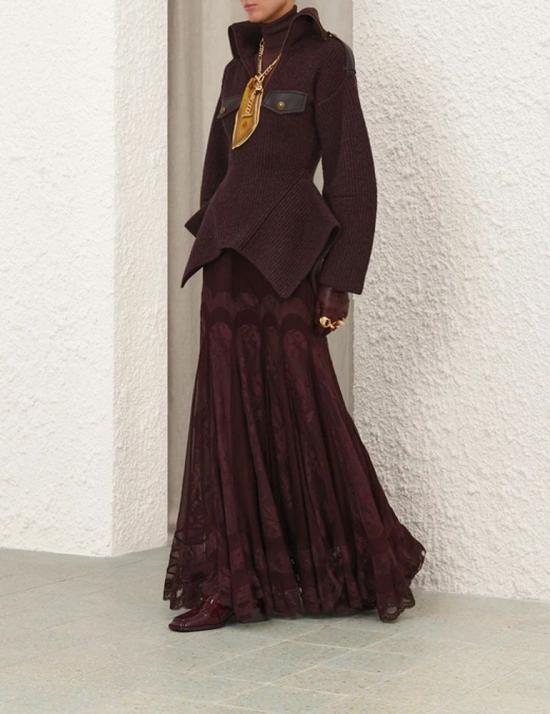  짐머만 스웨터 MASTER ULT 010523 MARRON 1 MAROON - ZIMMERMANN