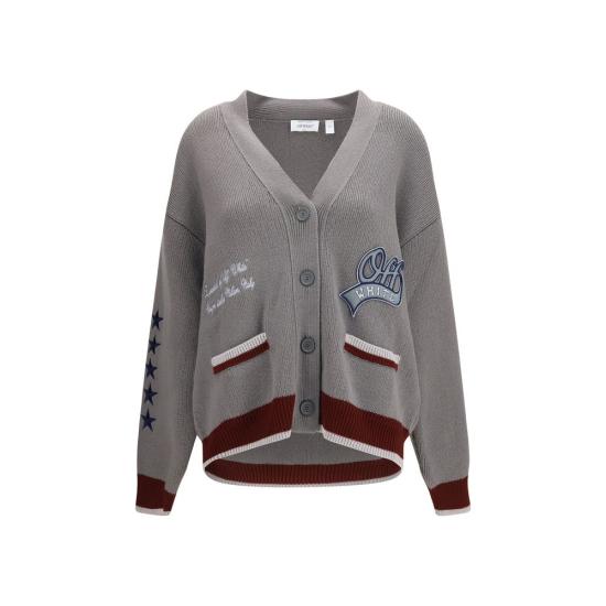 26FW 오프화이트 가디건 OF2FE00536TW071BB GRAY