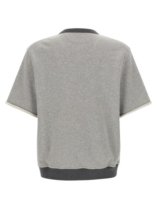 26FW 브루넬로 쿠치넬리 긴팔 티셔츠 BR343434BM GREY - BRUNELLO CUCINELLI