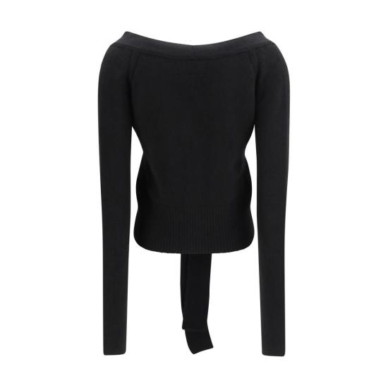 26FW 에르마노 설비노 가디건 ERD495N728IWN95708BB BLACK - ERMANNO SCERVINO