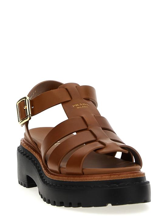  프라다 샌들 PR306116BM BROWN - PRADA