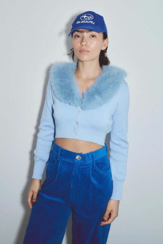  패션 브랜드 컴퍼니 가디건 패션 브랜드 회사 퍼 안감 카디건 - FASHION BRAND COMPANY