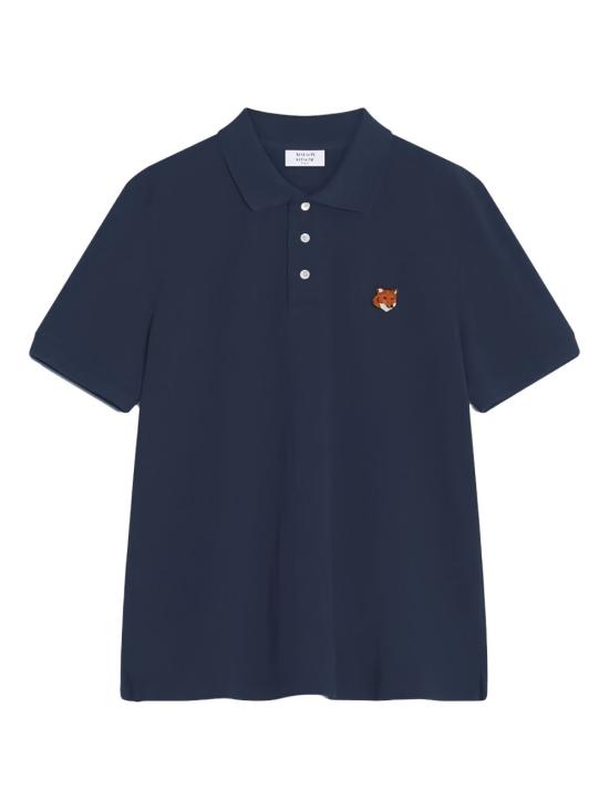 26FW 메종키츠네 폭스 헤드 레귤러 폴로 티셔츠 PM00209 KP00020413 NAVY