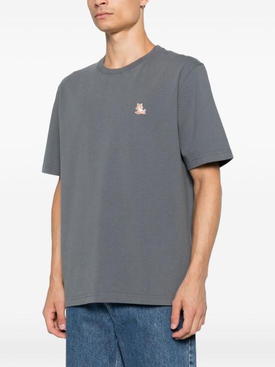 26FW 메종키츠네 반팔 티셔츠 MRMJT37 KJ70250585 GREY - MAISON KITSUNE