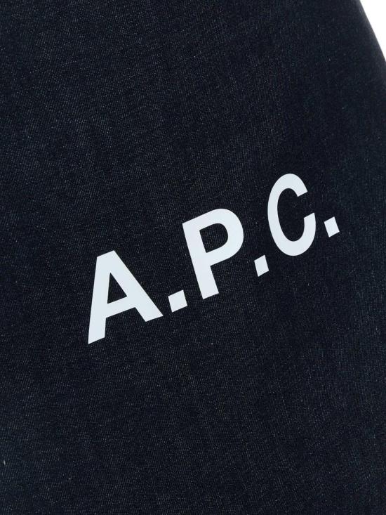 26FW 아페쎄 나논 로고 토트백 COHIZM61565 IAI Indigo - A.P.C.
