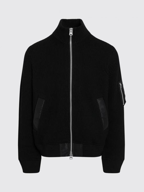 26FW 사카이 X 칼하트 WIP 집업 니트 04128M 001 Black - SACAI X CARHARTT WIP
