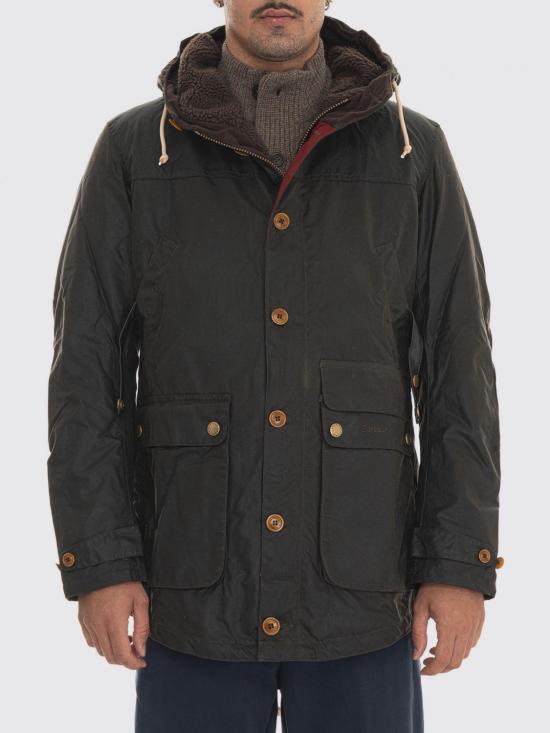 26FW 바버 게임 파카 왁스 MWX0698 0L71 Green