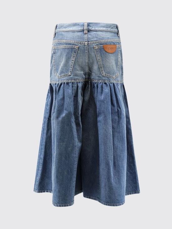 26FW 끌로에 숏팬츠 CH26ADP50901 40C Denim - CHLOE