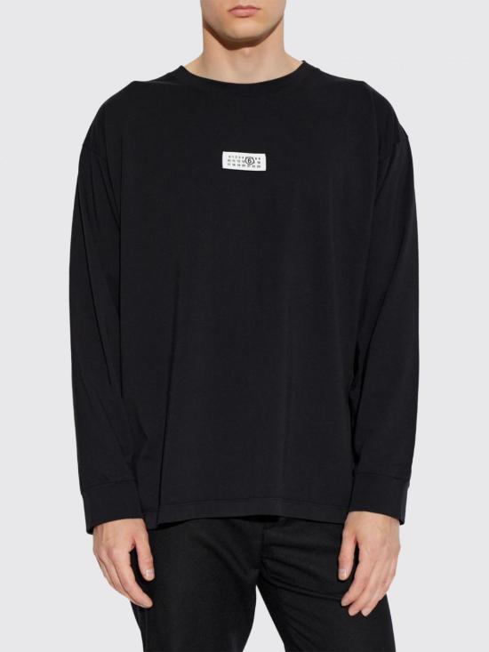 26FW MM6 메종마르지엘라 반팔 티셔츠 SH0NH0028M20258 900 Black