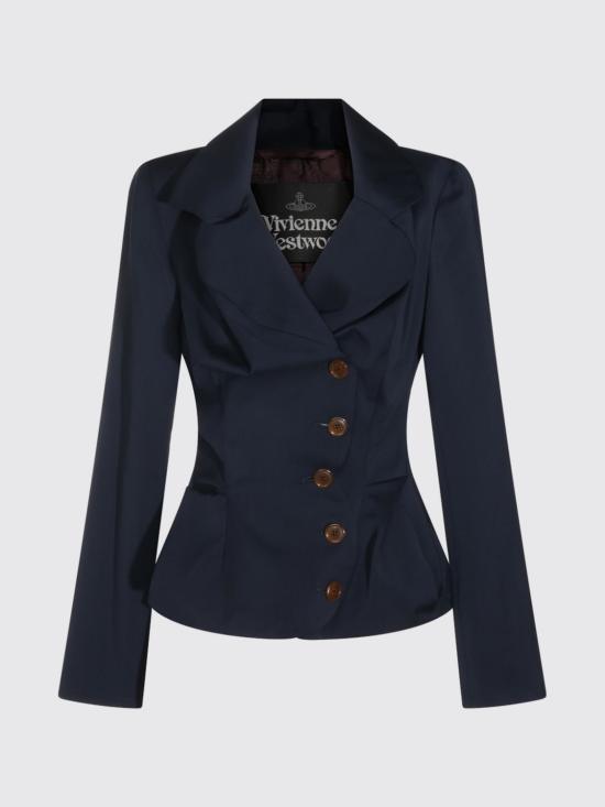 26FW 비비안웨스트우드 드렁큰 테일러드 자켓 1401006CW01IO K410 Navy - VIVIENNE WESTWOOD
