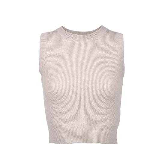  브루넬로 쿠치넬리 민소매 티셔츠 01a05891 4e84 769f 88e1 85374636b802 BEIGE - BRUNELLO CUCINELLI