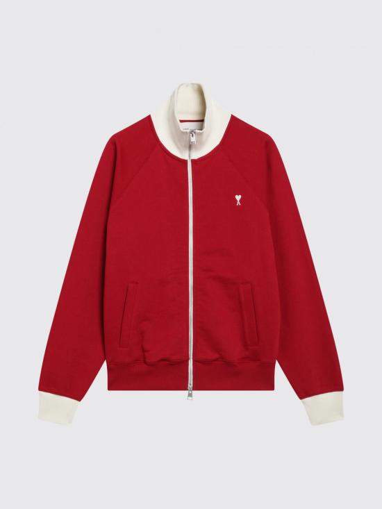 26FW 아미 긴팔 티셔츠 USW796JE0245A 202 Red - AMI