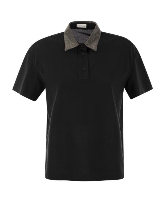  브루넬로 쿠치넬리 폴로 티셔츠 01a0b864 67bf 7cdf b26a f7a1b96e2f1e BLACK