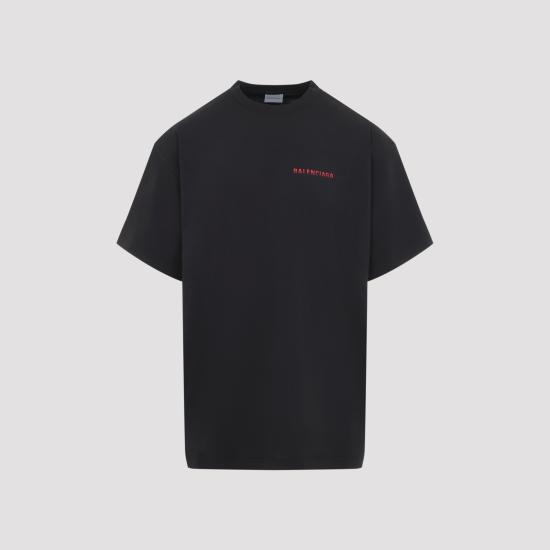26FW 발렌시아가 백 그래디언트 오버사이즈 티셔츠 850345 TVVE6 1000 BLACK - BALENCIAGA