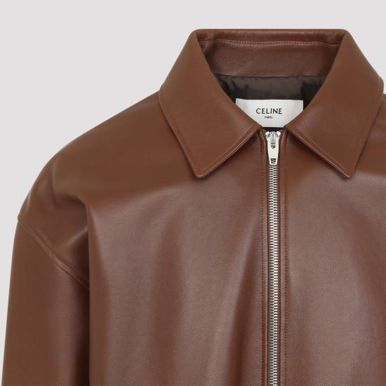 26FW 셀린느 가죽 자켓 RV14D978W 19BR BROWN - CELINE