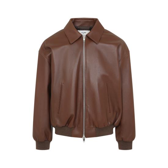 26FW 셀린느 가죽 자켓 RV14D978W 19BR BROWN - CELINE