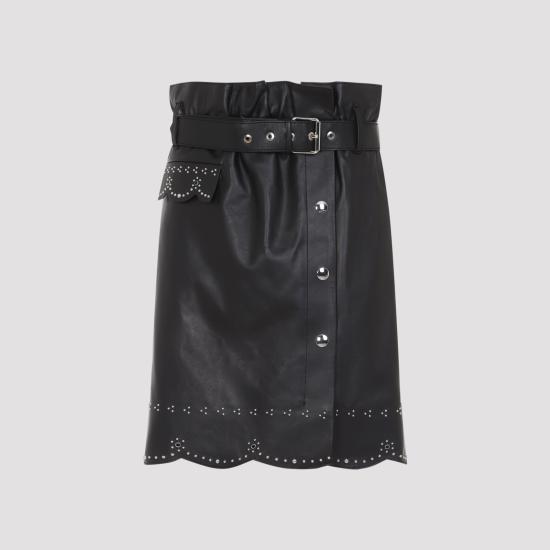 26FW 마르니 미디 스커트 GOMX0883UX ULA772 00N99 BLACK - MARNI