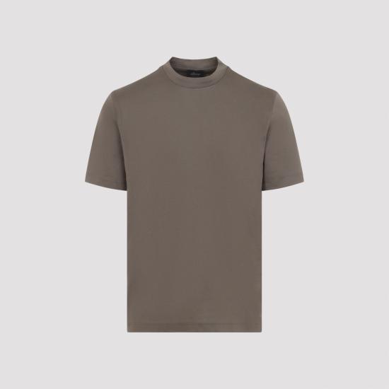 26FW 브리오니 반팔 티셔츠 UJWI0L OE601 2525 BROWN - BRIONI