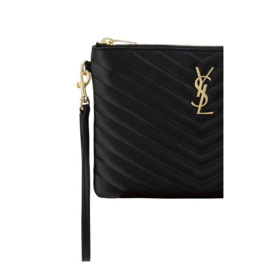 26FW 생로랑 클러치/파우치 SA379039CWU011000BB BLACK - SAINT LAURENT