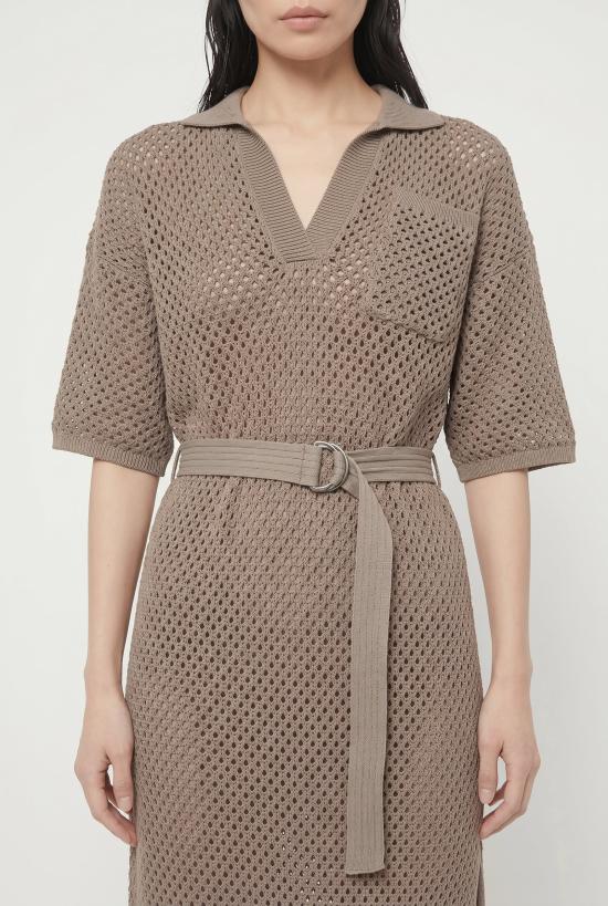  브루넬로 쿠치넬리 원피스 01a05871 d799 76e7 a55a f8bdd80c83cf TAUPE - BRUNELLO CUCINELLI