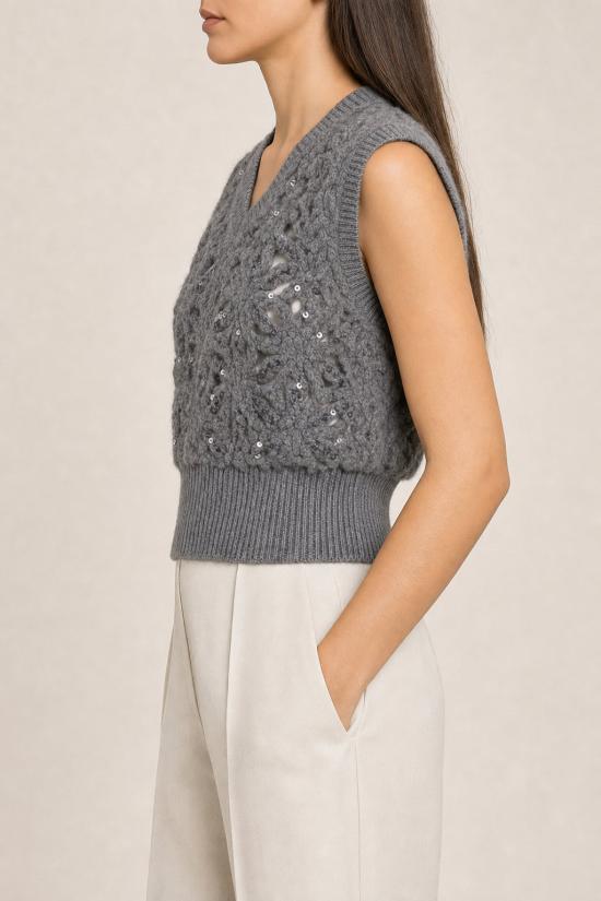  브루넬로 쿠치넬리 민소매 티셔츠 01a0ac5a 282a 7935 a7e3 b94fa300f1bf GRAY - BRUNELLO CUCINELLI