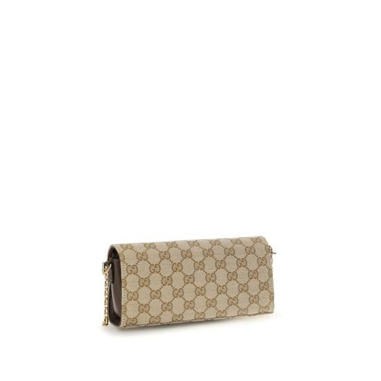 26FW 구찌 홀스빗 체인 지갑 GUA006YUFAGH89651BB BEIGE - GUCCI
