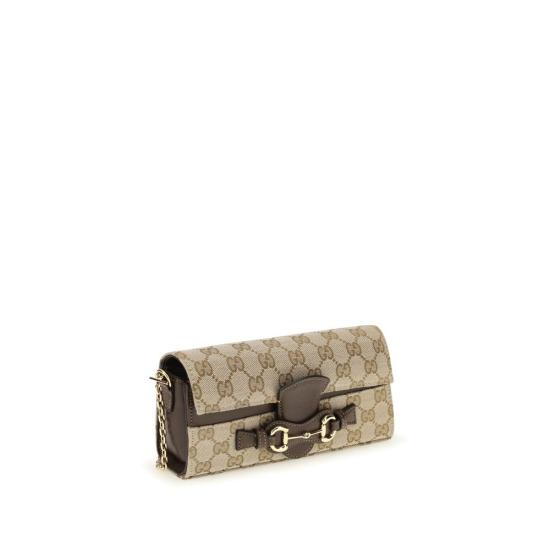 26FW 구찌 홀스빗 체인 지갑 GUA006YUFAGH89651BB BEIGE - GUCCI