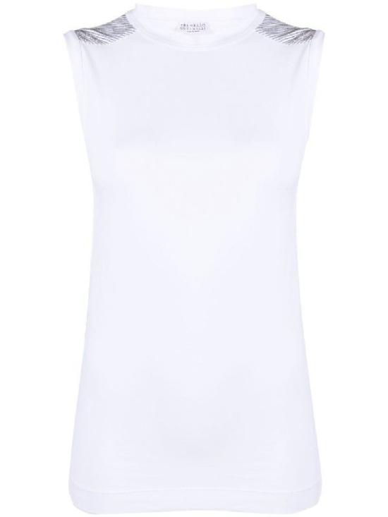  브루넬로 쿠치넬리 민소매 티셔츠 01a012b0 c122 7081 a44d edcce80ee360 WHITE - BRUNELLO CUCINELLI