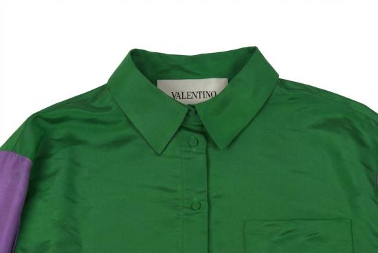  발렌티노 가라바니 블라우스 01a0b0f1 247d 75f6 9bfa fb8a46bccb01 GREEN - VALENTINO GARAVANI