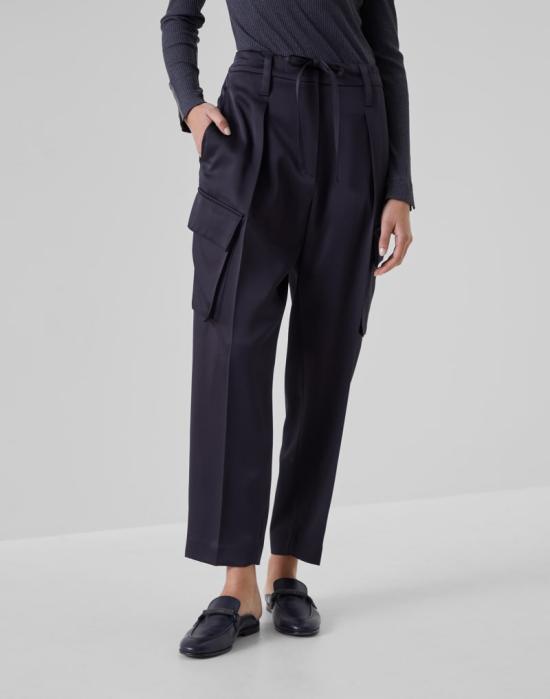  브루넬로 쿠치넬리 팬츠 01a05871 be76 7ab0 a03d 73f451e9681b BLUE - BRUNELLO CUCINELLI