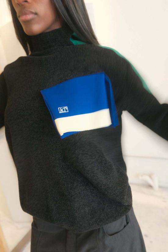  Kotohayokozawa 스웨터 코토하요코자와 패널 니트 탑 - OTHER BRANDS