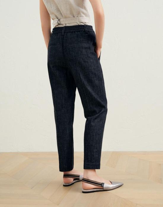  브루넬로 쿠치넬리 팬츠 01a05891 847c 7257 8c86 c44ae0101532 BLACK - BRUNELLO CUCINELLI