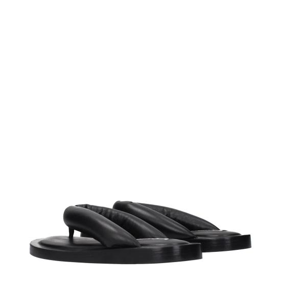  질샌더 샌들 JI15674048119049BT BLACK - JIL SANDER