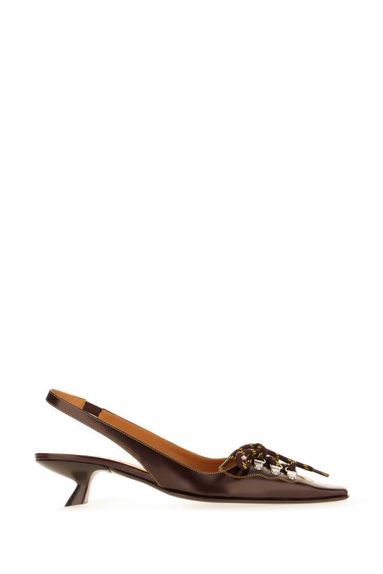 26FW 마르니 드레스 슈즈 PUMS017404P3852 ZP306 BROWN YELLOW