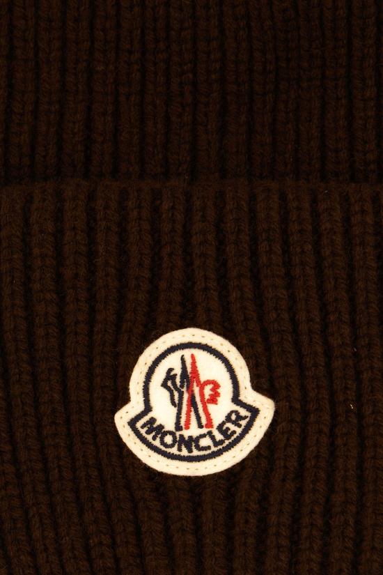 26FW 몽클레어 로고 니트 비니 3B00087M1127 243 Marrone - MONCLER