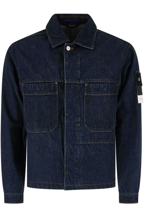 26FW 스톤 아일랜드 라이트 불 데님 TC 재킷 라이트 불 데님 TC 재킷 S144100006S00J7 VJ201 MEDIUM BLUE