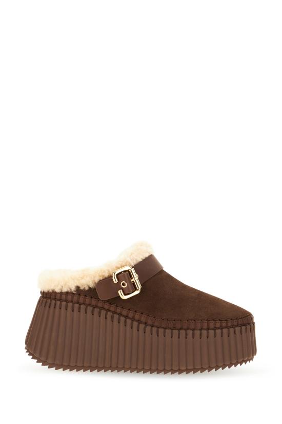 26FW 끌로에 뮬/슬리퍼 CH25W13CTX 28X SHARP BROWN