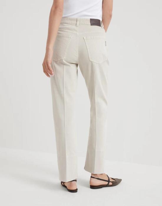  브루넬로 쿠치넬리 팬츠 01a05891 57e4 7964 b34b c7a51d18e96b BEIGE - BRUNELLO CUCINELLI