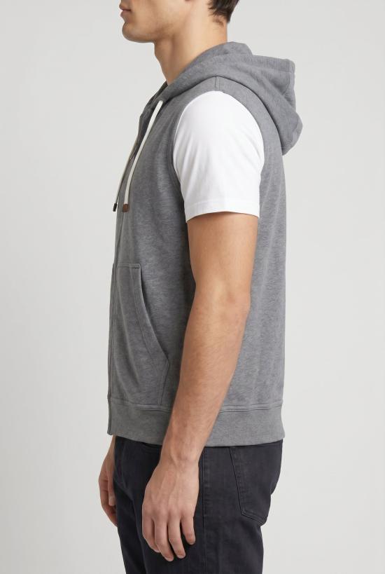 브루넬로 쿠치넬리 후드 티셔츠 01a08664 ce32 7abd 8184 f86d7d1f62e8 GRAY - BRUNELLO CUCINELLI