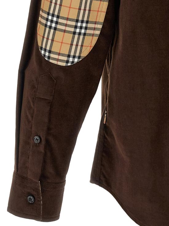  버버리 셔츠 LD8133770CHOCOLATEBROWN - BURBERRY