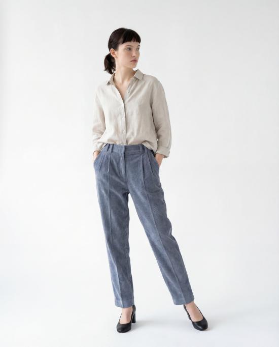  브루넬로 쿠치넬리 팬츠 01a05871 c473 723b 89b6 be5eeeecf524 BLUE - BRUNELLO CUCINELLI