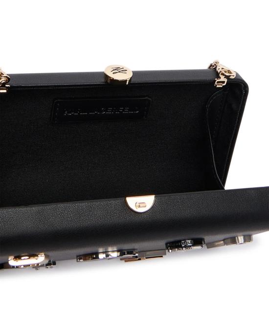 26FW 칼라거펠트 클러치/파우치 B4W30074 1AW black nickel NERO - KARL LAGERFELD