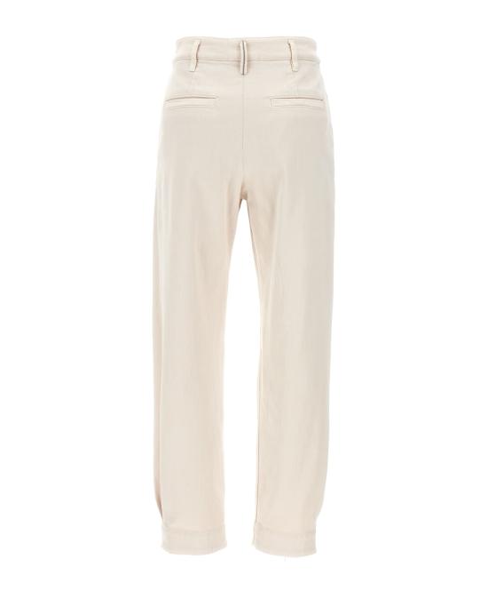  브루넬로 쿠치넬리 팬츠 01a0a479 9f2b 7ef1 b635 10f37fa66beb WHITE - BRUNELLO CUCINELLI