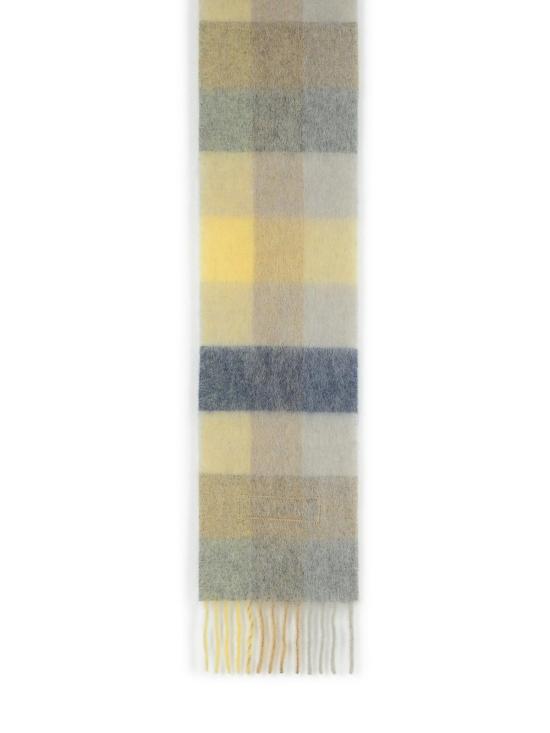 26FW 아크네 스튜디오 모헤어 체크 머플러 CA0084DL6 Beige - ACNE STUDIOS