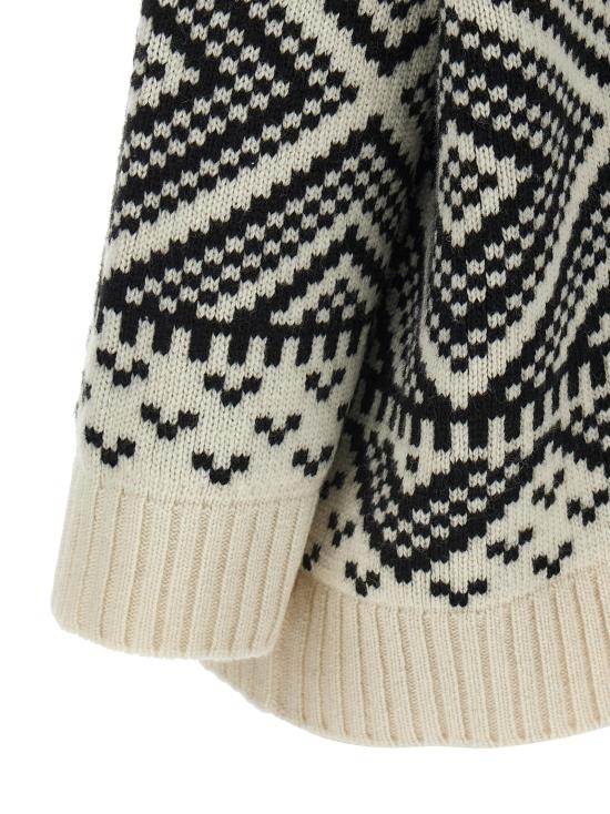 26FW 위켄드막스마라 가디건 2625346072600004 White Black - WEEKEND MAX MARA