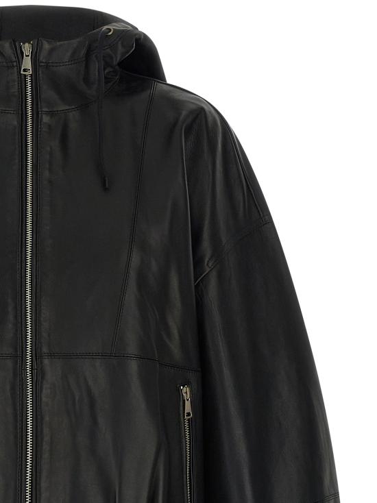 26FW 텔라 가죽 자켓 A7000504T198X001 Black - TELA