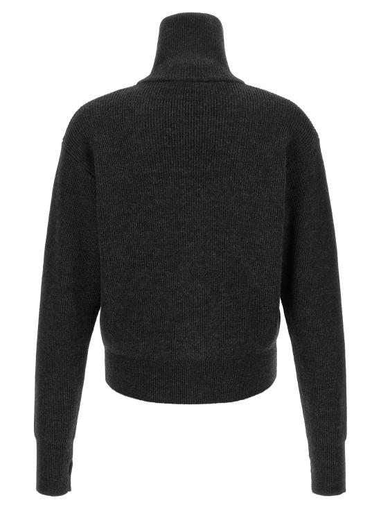 26FW 르메르 버진 울지퍼 가디건 버진 울지퍼 가디건 PO0051LK1068BK300 Gray - LEMAIRE