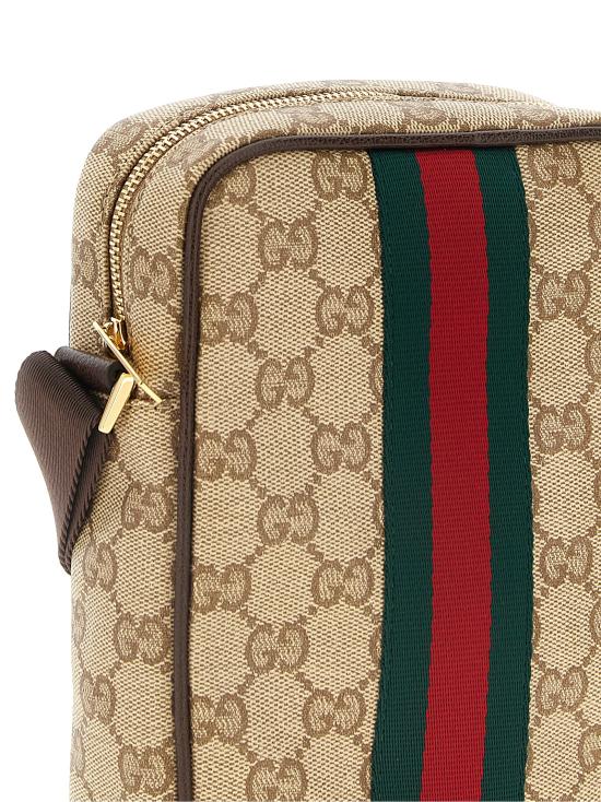 26FW 구찌 웹 디테일 GG 메신저백 A002SJFAF9S9646 Beige - GUCCI