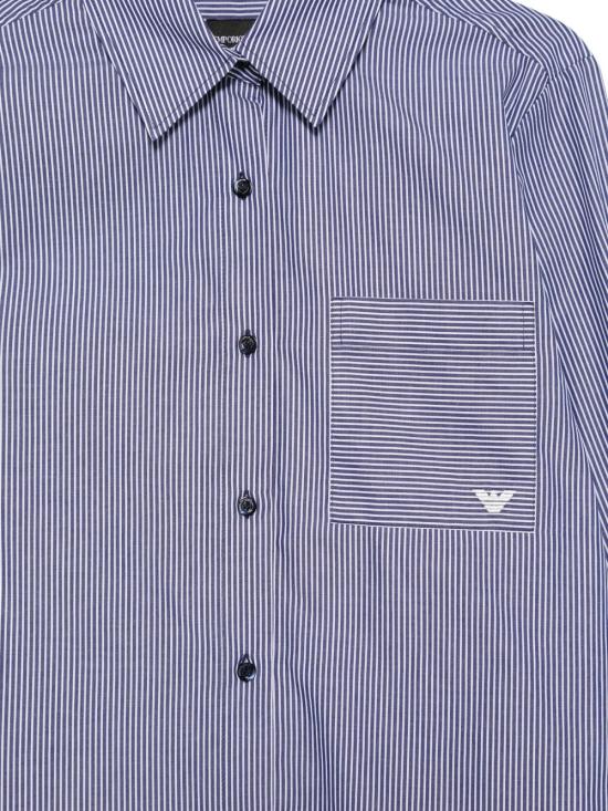  엠포리오 아르마니 셔츠 EW005533AF29077FB004 AI26 BLUE - EMPORIO ARMANI