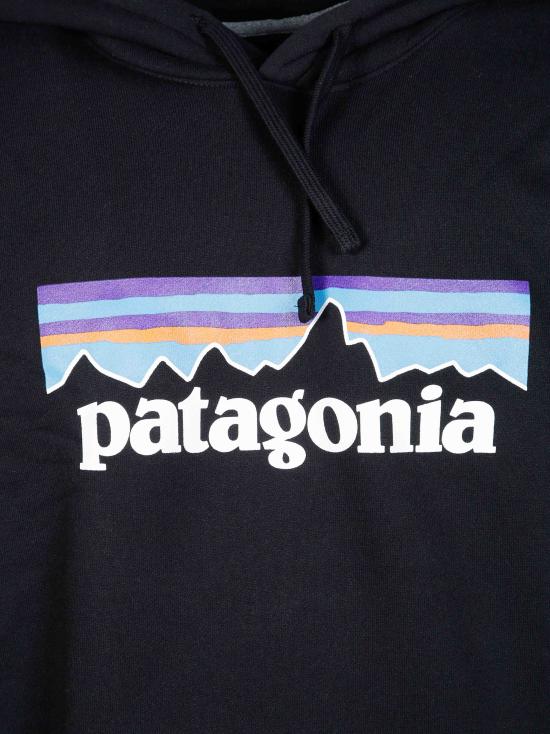 26FW 파타고니아 P-6 로고 업라이절 후드 티셔츠 39622 BLK NERO - PATAGONIA